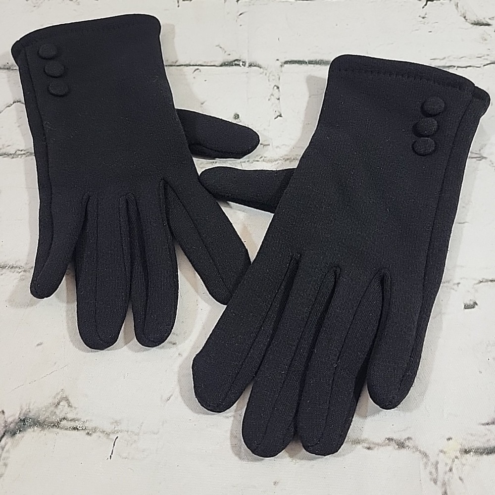 Gloves Womens Size‎ M Black Warm Winter Evening Driving